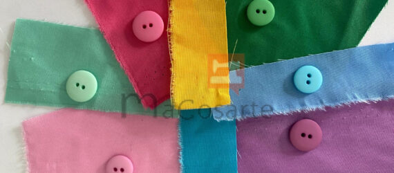 Botões de cores variadas